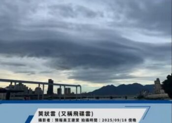 影音/天現奇景！飛碟來了？　原來是莢狀雲