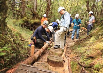 「寂靜山徑」手作步道假期  60位志工協助維護步道