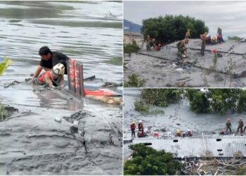 影音/馬太鞍堰塞湖潰壩重創光復 至9/26晚間已15死 持續搜救8位失蹤者