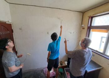 助街友安居樂業     林口觀照園攜手新北少年培力園     粉刷愛心房舍