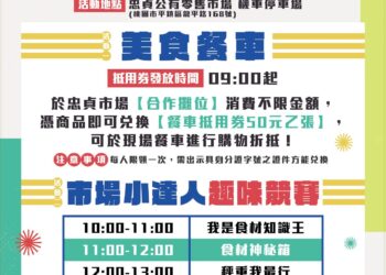 忠貞市場變新樣 食光樂園9/20 吃喝玩樂一次滿足