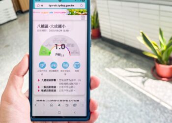 全國首創     桃園推「校園空氣儀表板」     即時監測校園空品     提供戶外活動建議