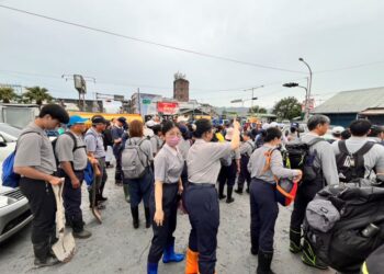 花蓮光復鄉災後復原作業不分彼此  各路人馬與物資湧入 共寫動人篇章