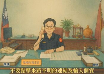 東港警分局長警廣反詐宣導 冷靜查證勿點不明連結