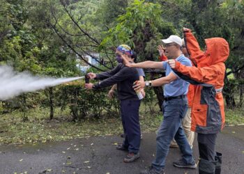 強化第一線救援與通報能量  林保署攜手南澳部落辦理臺灣黑熊救傷演練
