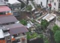影音/不敵豪雨 新北新店社區擋土牆坍塌急撤108人