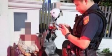 學生放學騎車摔倒 內埔警貼心守護