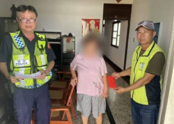 東港警關懷弱勢 偕善心人士贈物資