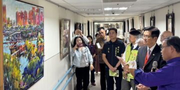 畫筆書榮光、藝韻敬英雄 台中榮總辦榮民畫作藝文聯展10位藝術家展出44部畫作