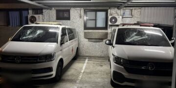 醫院救護車遭毀損　恆警鎖定犯嫌全力追查