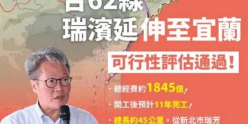台62線瑞濱延伸至宜蘭 行政院核定可行性評估