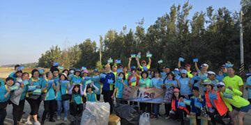 古都馬20週年號召百位跑者前進漁光島淨灘 以行動響應綠色賽事