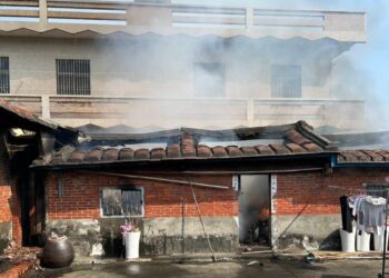 田寮區住家火警 何姓老翁身亡 湖內警協助現場交通管制