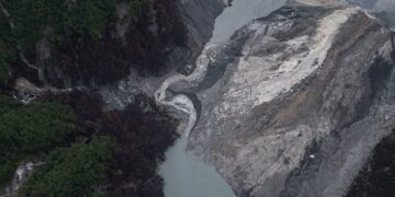 馬太鞍溪出現新堰塞湖 下游地區維持紅色警戒 花縣府與中央討論更新指引以策安全