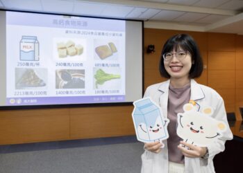 國人鈣質攝取嚴重不足成大醫院營養師黃薇建議每天早晚一杯奶骨力滿分