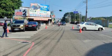 岡山三車碰撞事故 警方到場排除並依法舉發違規