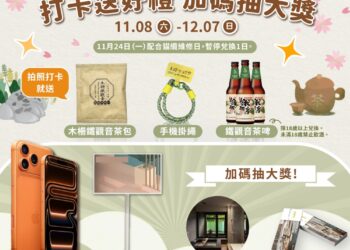 走靜貓空賞美景、品茶香    打卡送好禮再抽iPhone 17 Pro