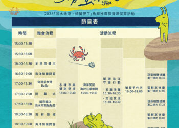 邊吃邊玩邊學     淡水漁會推「螃蟹肥了」活動     結合文蛤放流與石滬淨灘推廣永續漁業