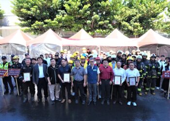 新北開創先例!環保局辦理「鋰電池複合型災害應變演練」 強化跨單位處理能力