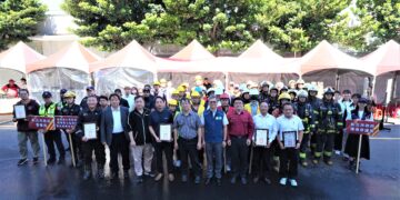 新北開創先例!環保局辦理「鋰電池複合型災害應變演練」 強化跨單位處理能力