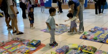 七星區居家托育中心辦市集 親子闖關結合環保教育 保母提供育兒指導