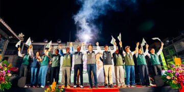 林俊憲西港後援會成立 風災受災戶現身支持