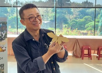 影音/成美文化園紙雕藝術與自然共舞  昆蟲創藝PARTY變身中部最大親子樂園