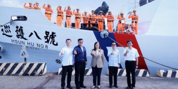 有海巡在漁民可以安心國家也更有力量　管碧玲迎接「巡護八號」凱旋，感謝海巡守護海上漁民!