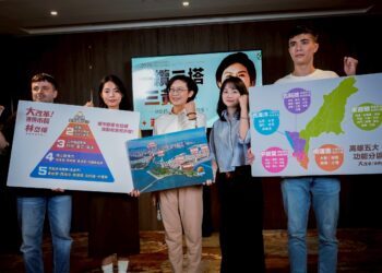 高雄市長參選人林岱樺提出「一纜二塔三黃金」世界級港灣計畫 打造高雄國際新地標　千億觀光產值、十萬就業機會可期