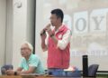 圖:基隆市安樂區市議員參選人黃永翔出席基隆市家長總會舉辦的「認識罷凌定義親子講座」/黃永翔提供