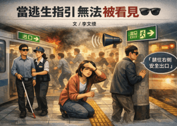 【社論】當逃生指引無法被看見：為視障者補上公共安全的最後一塊拼圖