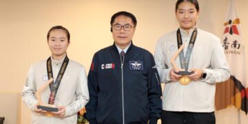 亞青運40面獎牌創紀錄　黃偉哲讚台南選手展現國際級實力