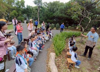 東華附小幼兒園生態探索學習之旅  美侖自然祕境洋溢著驚呼聲歡笑聲 