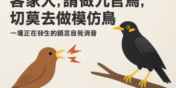 【社論】客家人,請做九官鳥,切莫去做模仿鳥——一場正在發生的語言自我消音