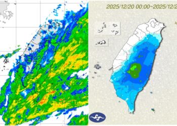 影音/20251220玉山清晨飄雪 全臺及澎金馬有陣雨
