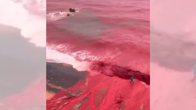 影音/末日景象? 伊朗南部降雨沿海變血海?