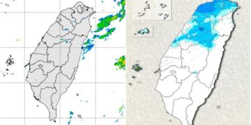 影音/1201華南雲系東移 中部以北局部短暫陣雨後多雲 東北部有局部短暫雨