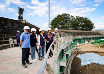 優化羅東棒球場 代理縣長視察工程進度