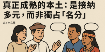 【社論】真正成熟的本土：是接納多元，而非獨占「名分」