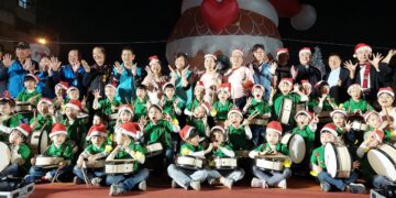 影音/2025田中光影聖誕踩街嘉年華 首發「幸福許願馬」讓你夢想成真