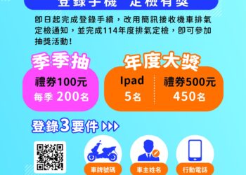 鼓勵落實汙染減量  報廢老車換購電動車最高補助24,300元