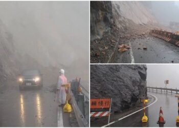 北橫明池坍方路段搶通 但穩定性欠佳又起霧 夜間預警性封閉