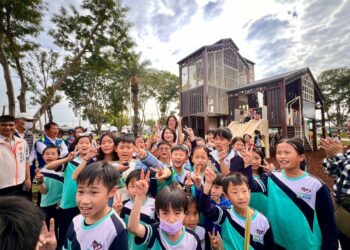 九如鄉巴轆公園正式啟用！菸葉主題特色遊戲塔亮相　打造屏北全齡共融新標竿