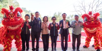 中埔鄉嘉182線善層橋改建工程動土　嘉邑行善團出錢出力