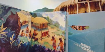 最美的台語教材!《綴貓頭鳥行大坌坑古路》發表 十三行繪本還原史前地景