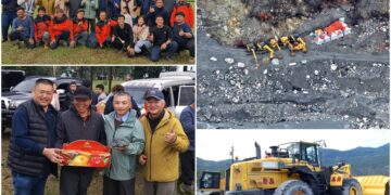 影音/歷經近一個月艱險降挖 馬太鞍溪堰塞湖幾已見底 潛在風險大幅降低