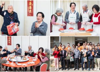 寒冬助老拜早年 總統賴清德與獨居長輩圍爐