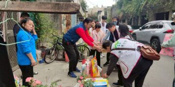 北彰展愛隊用行動送祝福　陪伴扶助家庭安心過好年