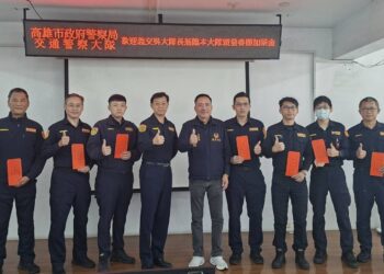 義交大隊長吳俊毅春節前夕致贈加菜金　肯定交警執勤辛勞