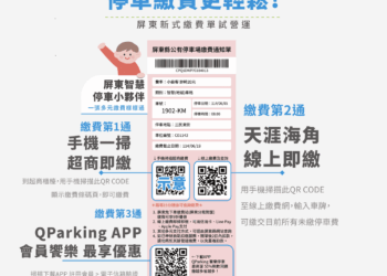 屏東智慧停車再升級　手機掃繳停車更便利